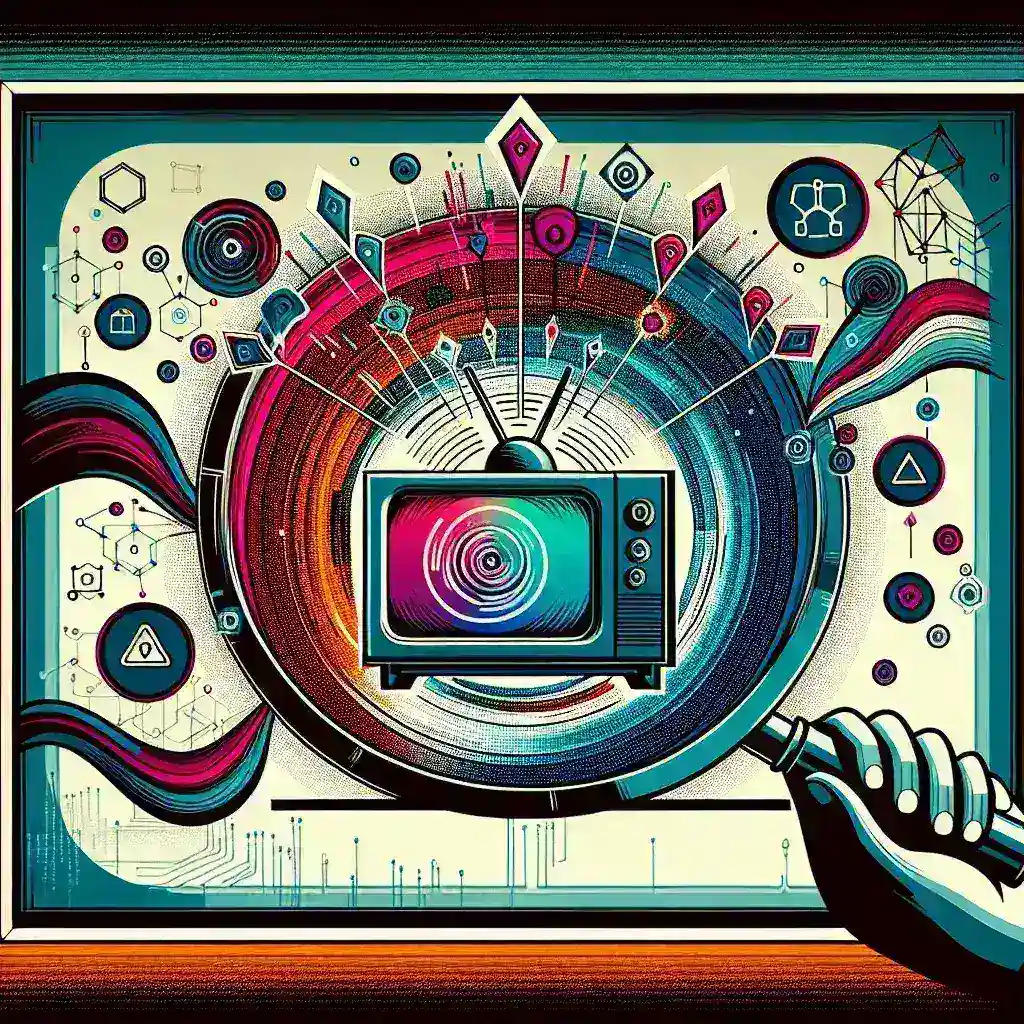 **Alt Text:** "Technician examining a smart TV's interface for potential security vulnerabilities during a cybersecurity assessment, highlighting the importance of testing smart devices."