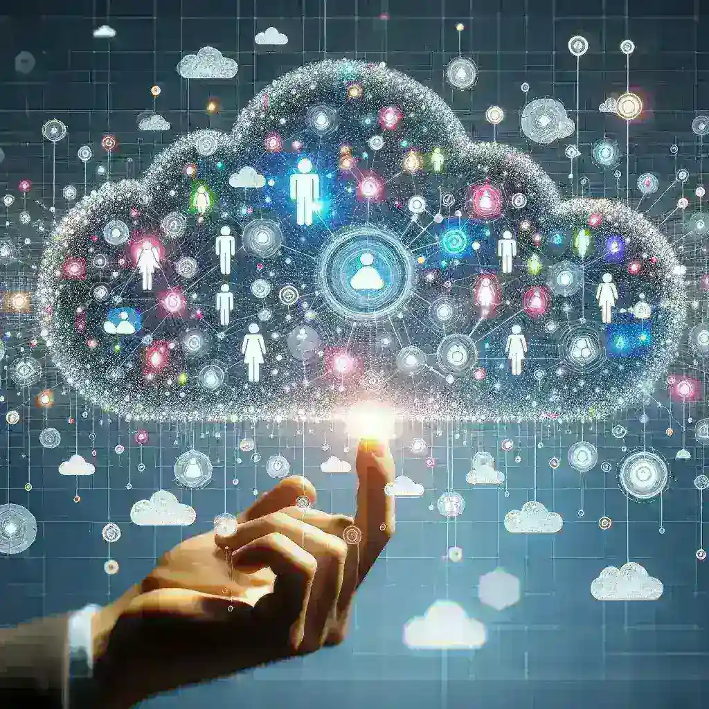 "Illustration of agent systems within cloud ecosystems, showcasing interconnected digital entities facilitating seamless data exchange and automation in cloud computing environments."