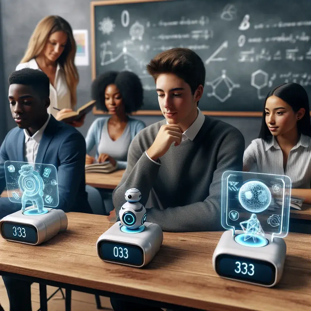 "AI tutoring system interface showcasing personalized learning pathways, demonstrating improved student engagement and academic outcomes compared to traditional teaching methods."