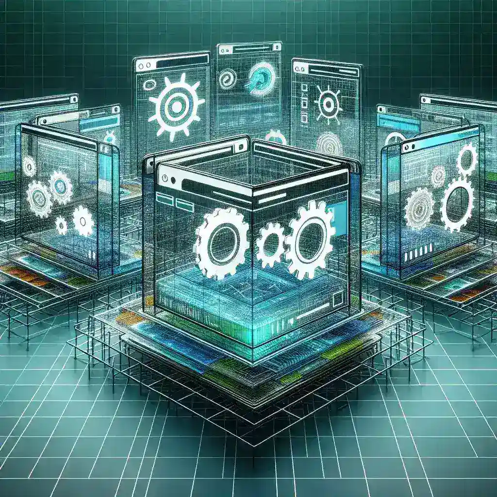 "Illustration of cross-browser automation frameworks showcasing various testing tools and browser icons, highlighting modern testing solutions for web applications."